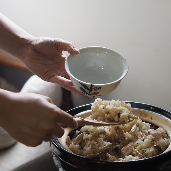 秋の炊き込みご飯は長谷園のかまどさんで