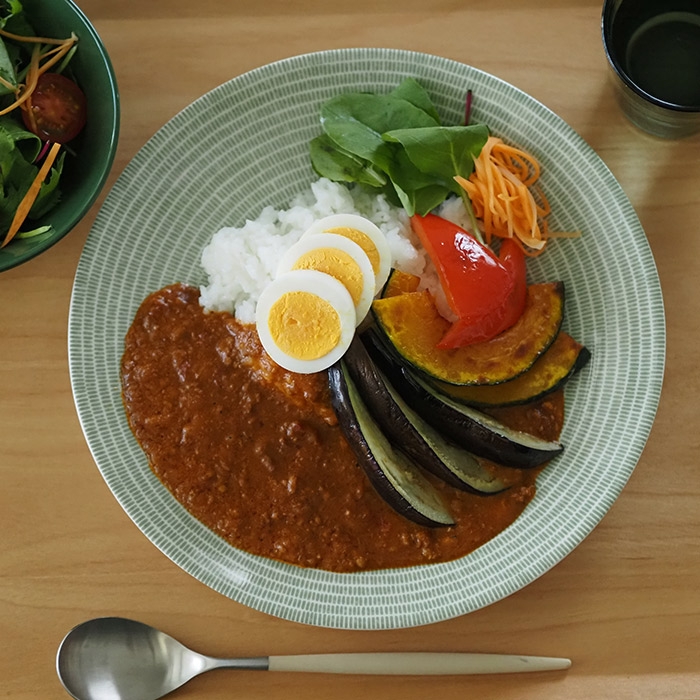 アラビア　24h　アベック　プレート　26cm　グリーン　/　ARABIA　24h　Avec