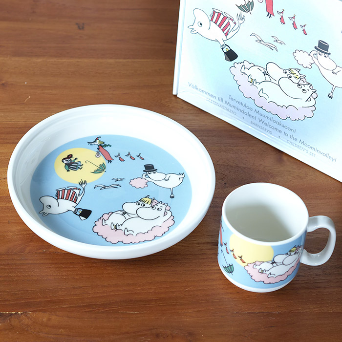 アラビア （ARABIA） ムーミン （Moomin） チルドレンセット （フライングムーミン）【ムーミンの日】【お宝アイテム】