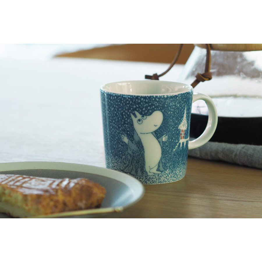 【取扱終了0117】【2018年限定】アラビア　ムーミン　マグ　ライトスノーフォール　/　ARABIA　Moomin　 Light　snowfall　※