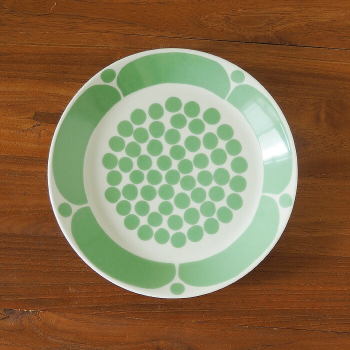 アラビア スンヌンタイ プレート 21cm ライトグリーン / ARABIA Sunnuntai