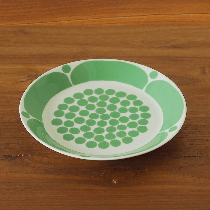 アラビア スンヌンタイ プレート 21cm ライトグリーン / ARABIA Sunnuntai