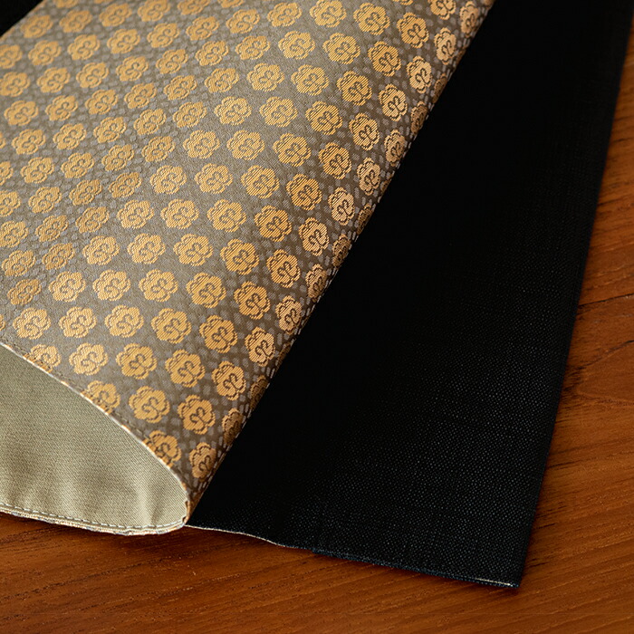 BAN INOUE　華わび裂ラナー　テーブルランナー 　黒