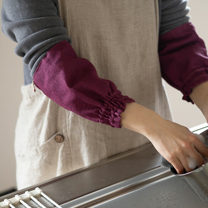 バンイノウエ　かやキッチンアームカバー　ぶどう　/　BAN INOUE