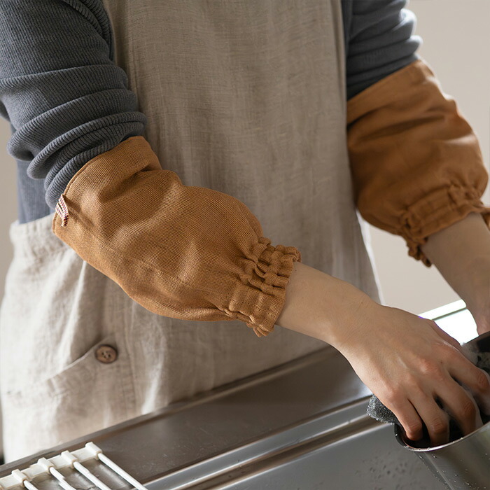 バンイノウエ　かやキッチンアームカバー　丁子　/　BAN INOUE