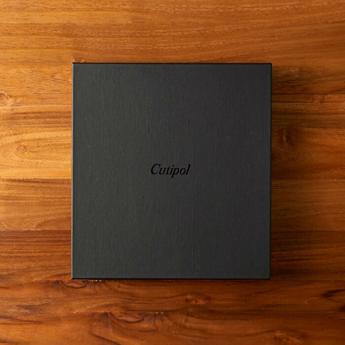 【正規品】クチポール　ゴア・ブラック　シルバー　ディナーセット　6PCS　（箱入り）　/　Cutipol　GOA