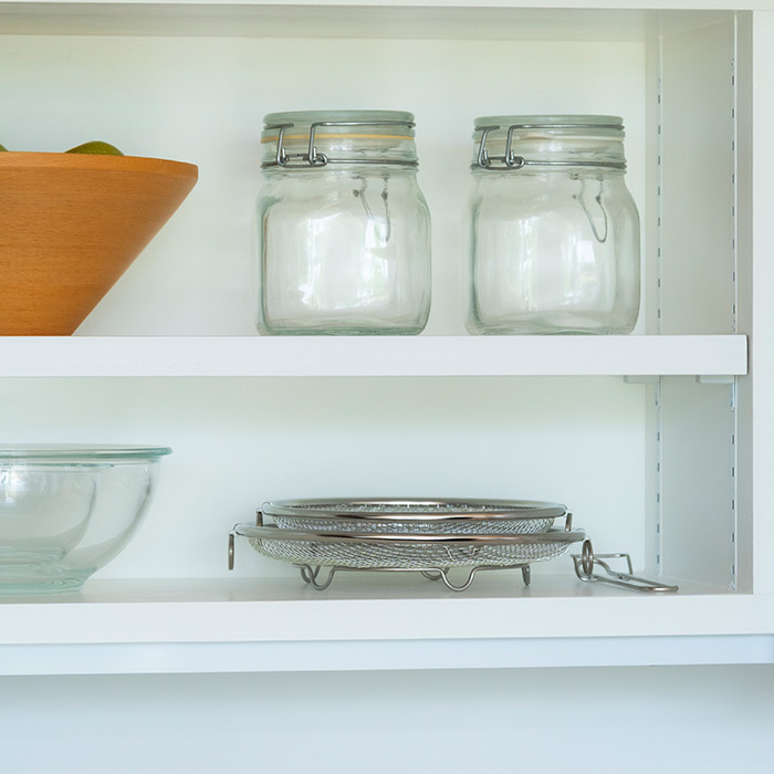 ビーワーススタイル　すっきり暮らす　盆ざる19・22cmセット　持ち上げフック付き