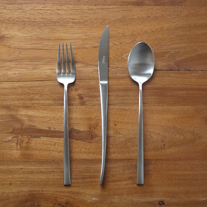 【正規品】■クチポール　アルマ　シルバー　デザートセット　3PCS　（箱なし）　/　Cutipol　ALMA