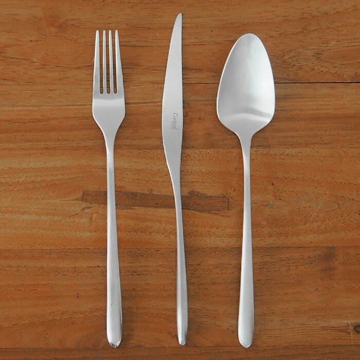 ■クチポール　アイレス・マテウス　シルバー　ディナーセット　3PCS　（箱なし）　/　Cutipol　AIRES MATEUS