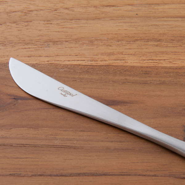 【訳あり】【正規品】クチポール　ゴア・ブラック　シルバー　ディナーナイフ　　/　Cutipol　GOA-Black　