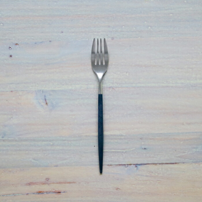 【正規品】クチポール　ミオ・ブラック　シルバー　デザートフォーク　/　Cutipol　MIO-Black