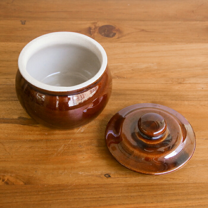 えんける道具店　加藤さんのつくる甕（かめ）　3合　茶