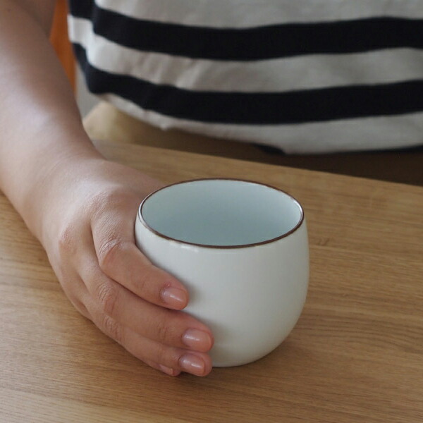 白山陶器　ベーシック　煎茶　白マット　※