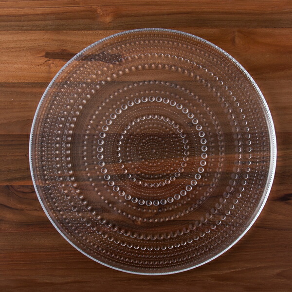 イッタラ　カステヘルミ　プレート　31.5cm　クリア　/　iittala　Kastehelmi