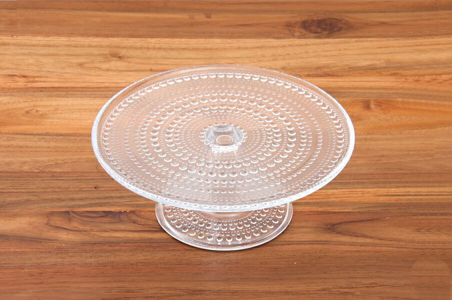 イッタラ　カステヘルミ　ケーキスタンド　24cm　クリア　/　iittala　Kastehelmi