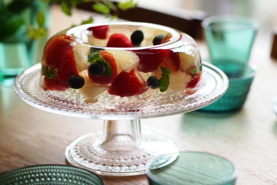イッタラ　カステヘルミ　ケーキスタンド　24cm　クリア　/　iittala　Kastehelmi