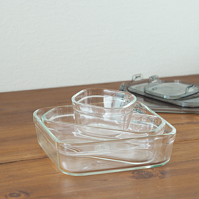 【5月より値上げ】イワキ　パック＆レンジ　クールグレー　システムセット・ミニ　/　iwaki