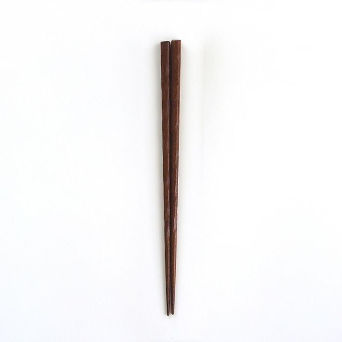 KURABI　箸　彫り　茶　/　KAWAI