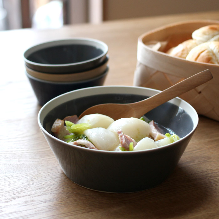 yumiko　iihoshi　porcelain　×　木村硝子店　dishes　bowl　L　fog gray　/　ディシィーズ　フォググレー