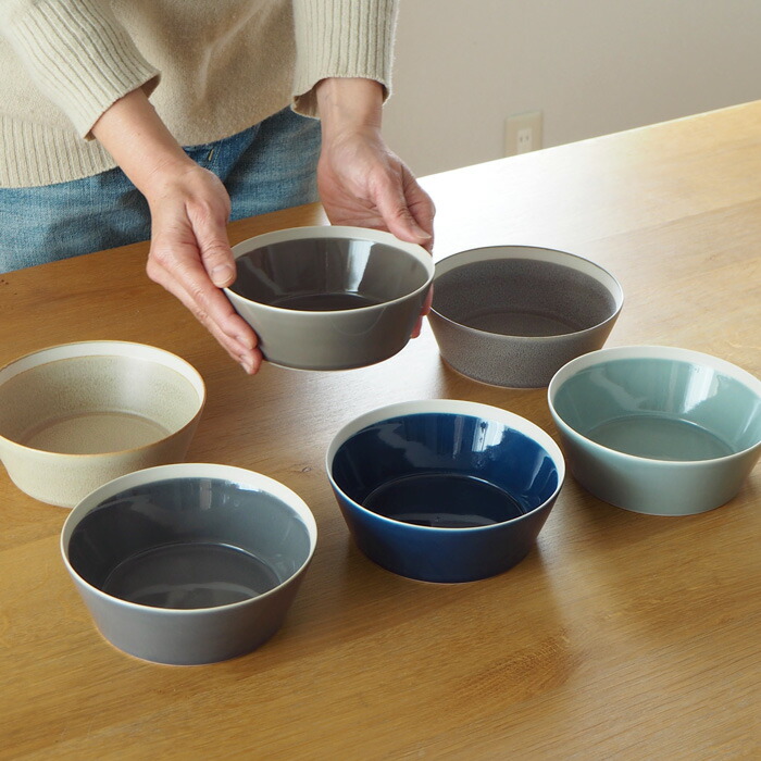 yumiko　iihoshi　porcelain　×　木村硝子店　dishes　bowl　M　fog gray　/　ディシィーズ　フォググレー