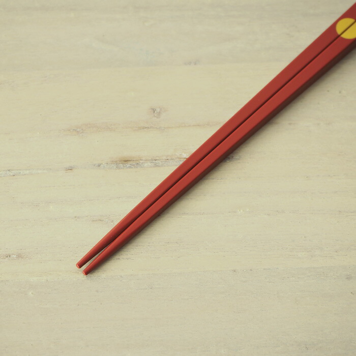 公長齋小菅　円窓箸　レッド
