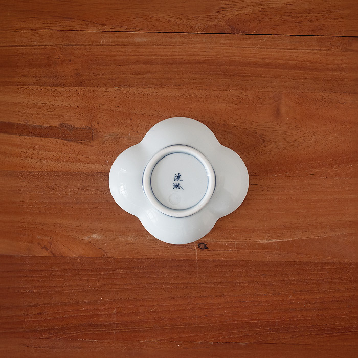 洸琳窯　吉文字　木甲皿　小