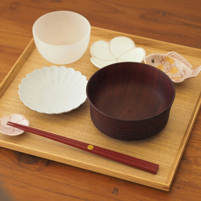 【訳あり】松屋漆器店　白木　尺正角盆【26KS】【zai】