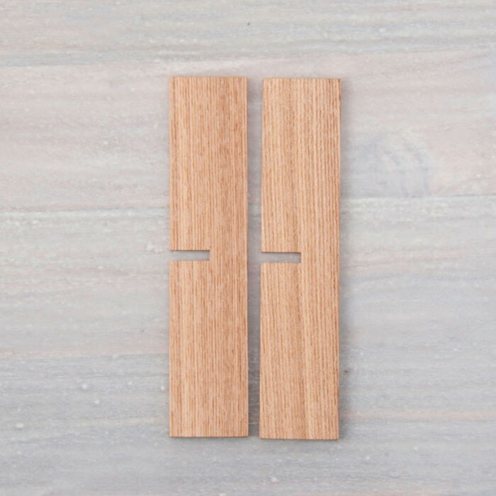 松屋漆器店 白木 6寸重箱用 四つ切仕切り【25WS】【ms】