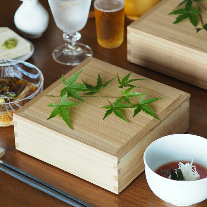 松屋漆器店 白木 6寸重箱用蓋 内白木