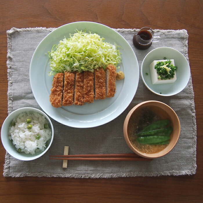 【送料無料】瑞々 まる皿8寸 青白 ※