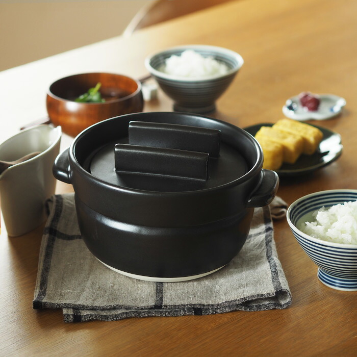 かもしか道具店 ごはんの鍋 二合炊き 黒