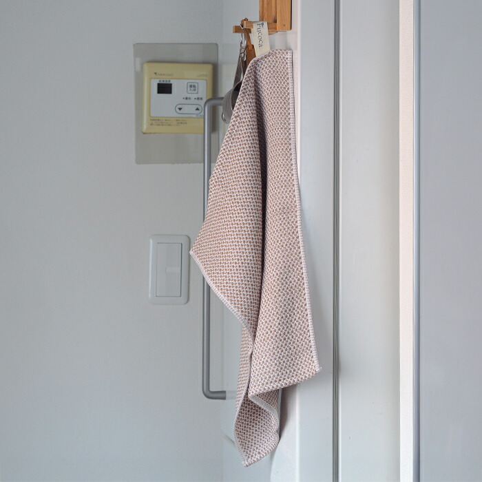■【送料無料】【2枚セット】【プロキッチン別注】フコカ　キッチンクロス　モカムース　ハーフサイズ　34×46cm　/　Fucoca.