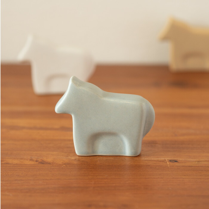 かもしか道具店　馬　ブルーグレー