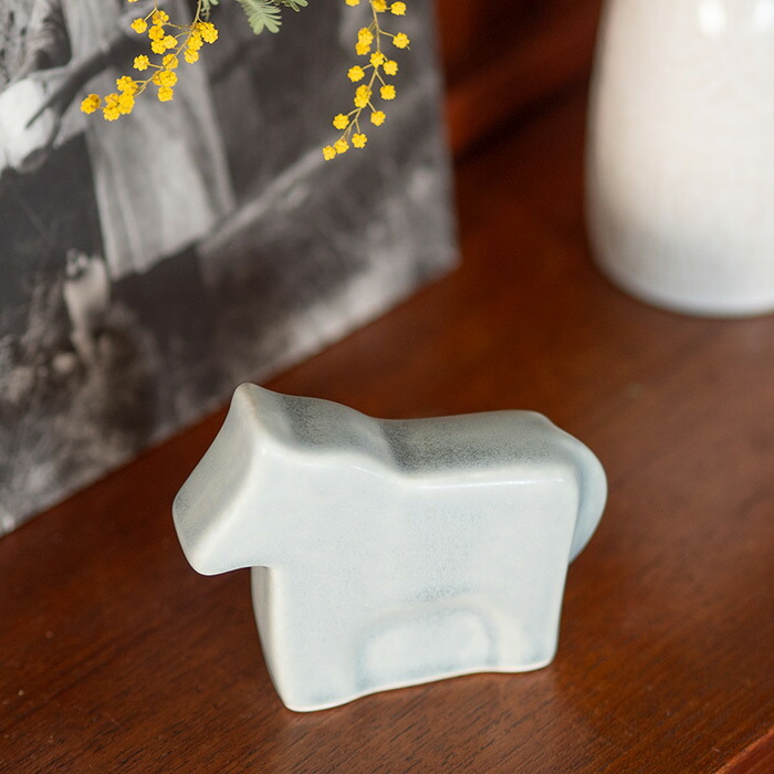 かもしか道具店　馬　ブルーグレー