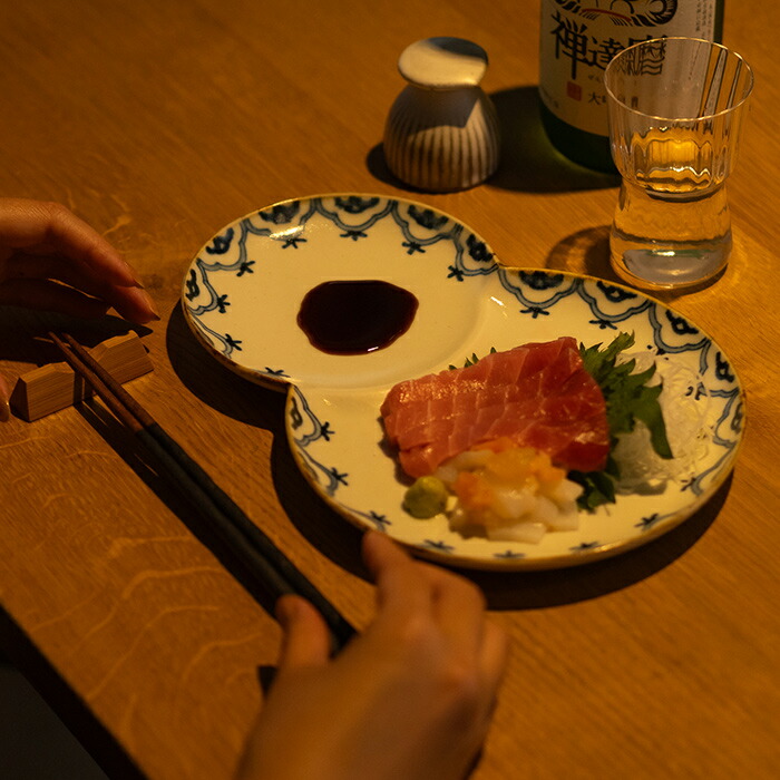 【発売記念10％OFF】【プロキッチンオリジナル】餃子皿　りんぼう　/　PROKITCHEN