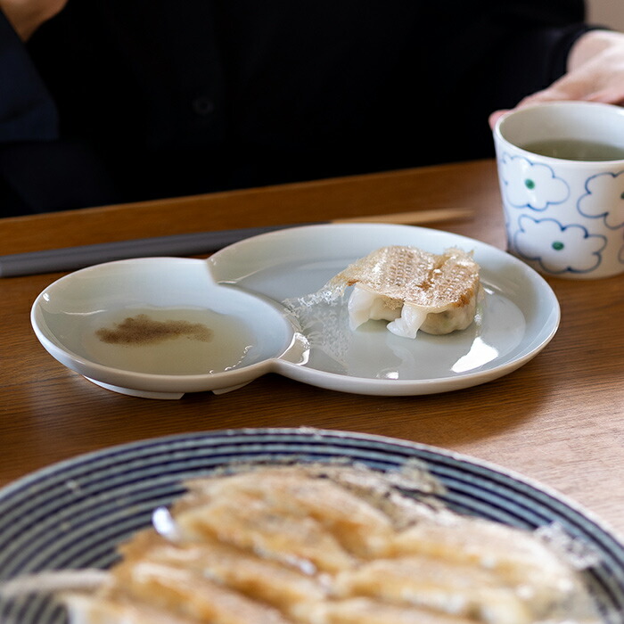 【発売記念10％OFF】【プロキッチンオリジナル】餃子皿　白磁　/　PROKITCHEN