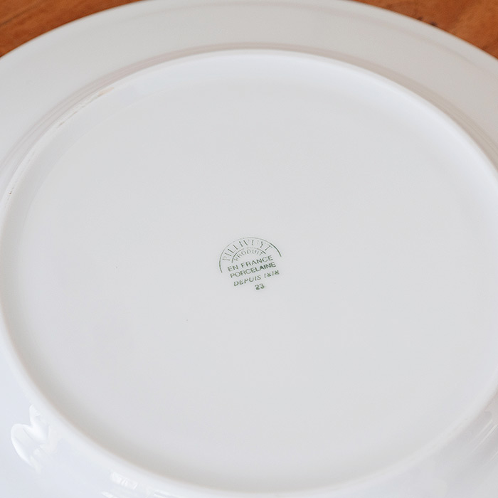 ピリヴィッツ　パリ　クラシック　プレート　24.5cm　P003　/　PILLIVUYT　Classic