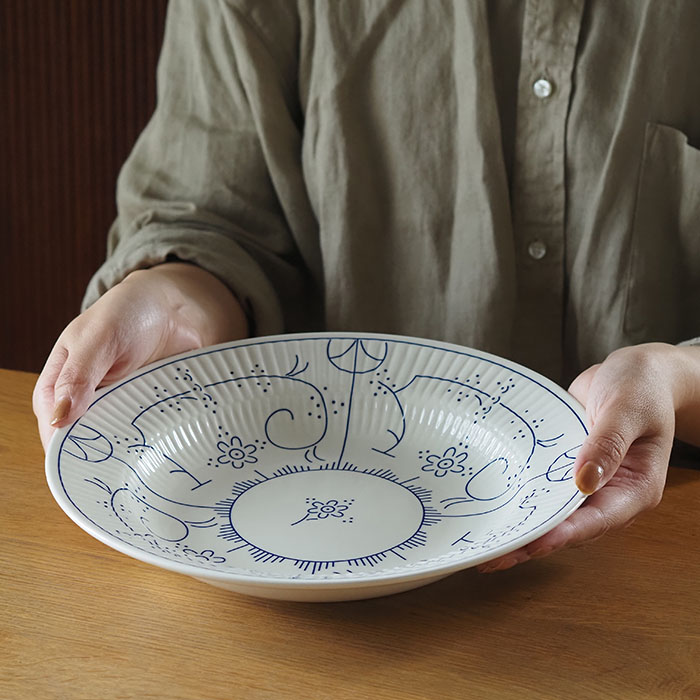 ロイヤルボッホ　コペンハーゲン　ディーププレート　24.5cm　/　ROYAL　BOCH　Copenhague