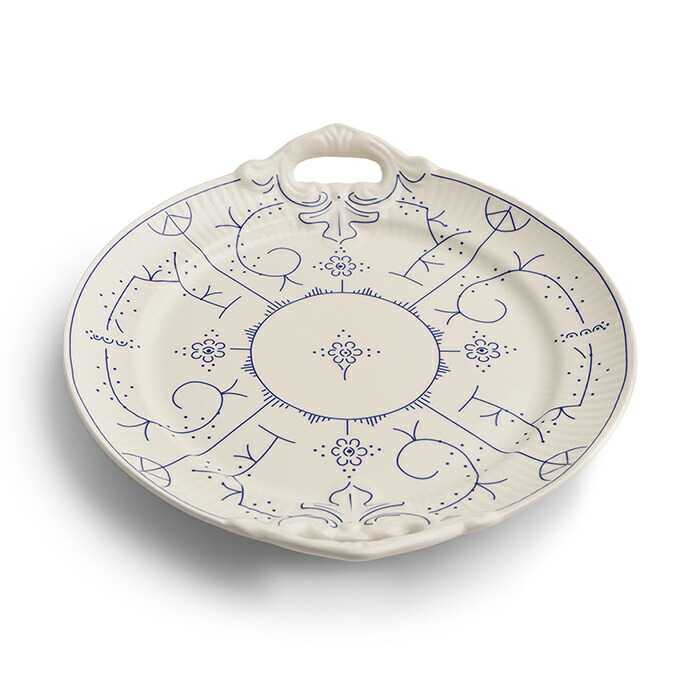 ロイヤルボッホ　コペンハーゲン　ケーキプレート　27cm　/　ROYAL　BOCH　Copenhague