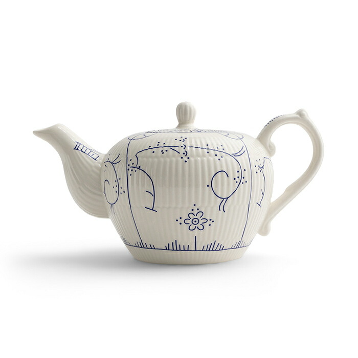 ロイヤルボッホ　コペンハーゲン　ティーポット　1.25L　/　ROYAL　BOCH　Copenhague