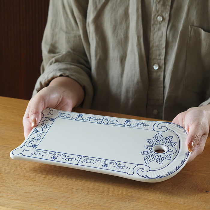 ロイヤルボッホ　コペンハーゲン　ブレッドプレート　25×15cm　/　ROYAL　BOCH　Copenhague