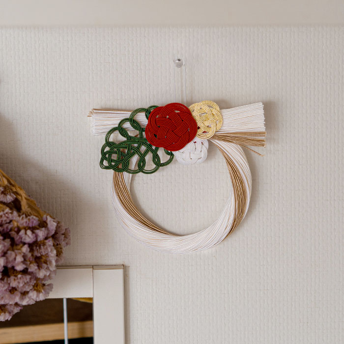 水引 正月飾り うめ 三色  / KYOTO TSUNAGU WORKS