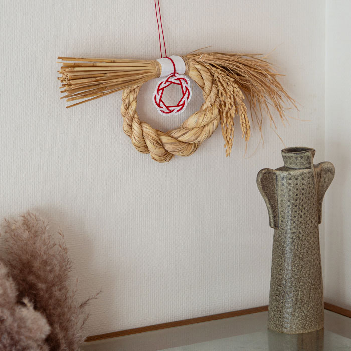 お正月飾り　稲穂　リース 　/　KYOTO TSUNAGU WORKS