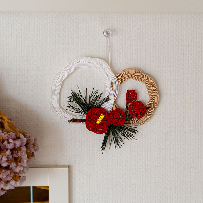 水引　正月飾り　うめ　満開 　/　KYOTO TSUNAGU WORKS