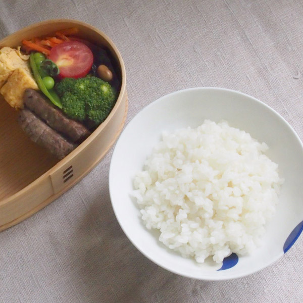 秋田杉　大館曲げわっぱ弁当箱　小判　中
