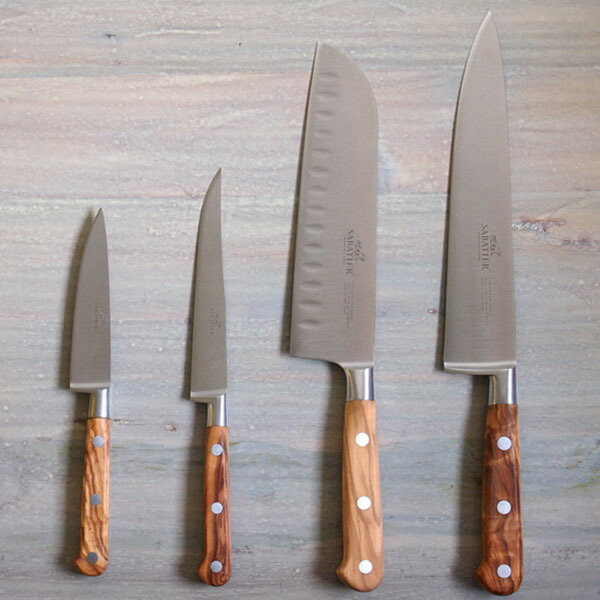 【在庫限りのスペシャルプライス】サバティエ　Provencao　ステーキナイフ　13cm　オリーブウッド　/　SABATIER