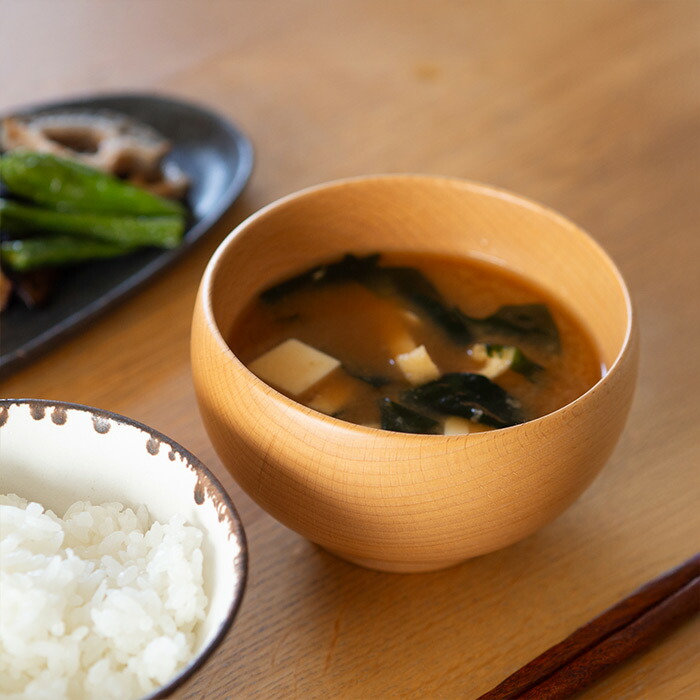 【4月より値上げ】ソノベ　めいぼく椀　ぶな　中　/　SONOBE