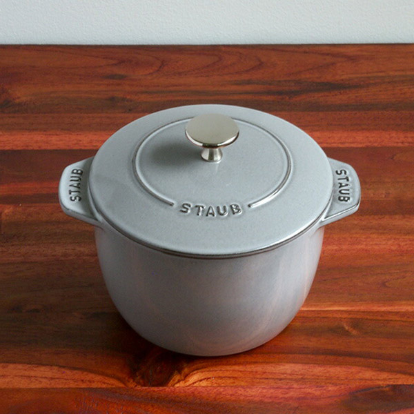 ストウブ　ラ　ココット　デ　ゴハン　M　16cm　グレー　/　staub