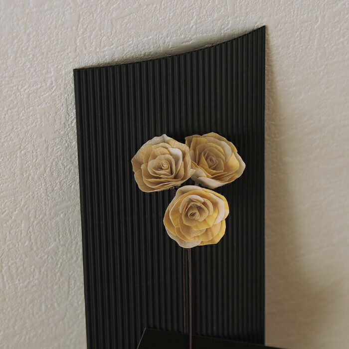 【母の日プライス10%OFF】木のお花　かなばフラワー　ミニバラ　ナチュラル三輪　/　土佐草木花