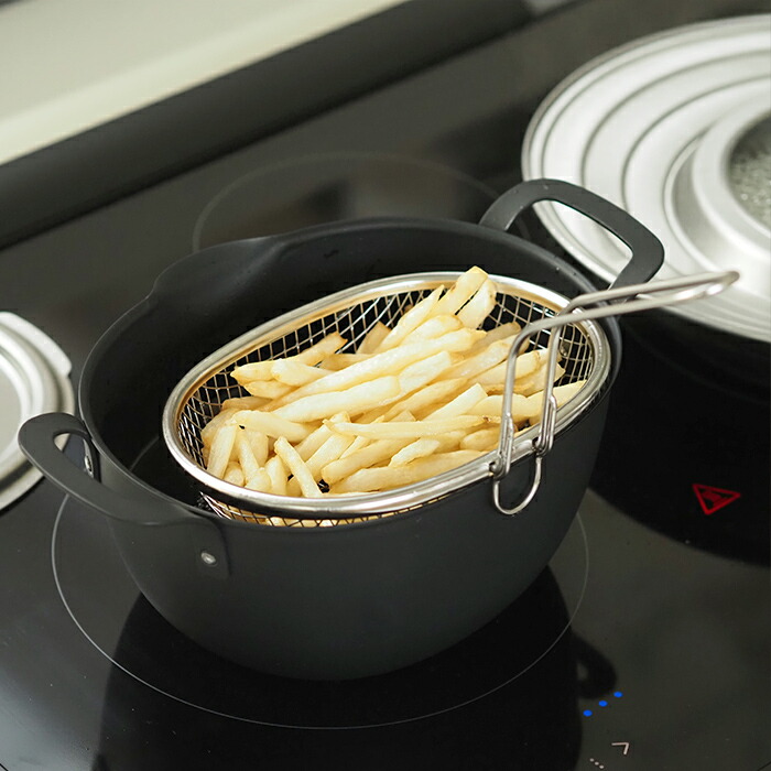 ヨシカワ　アイカタ　鉄製　揚げ鍋　/　aikata